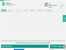 Tablet Screenshot of cable-kinglai.com
